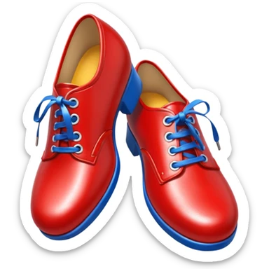 RED SHOES FROM MOVIE SONIC sticker