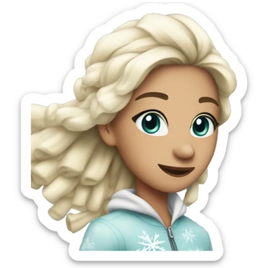 Noelle ice skating sticker