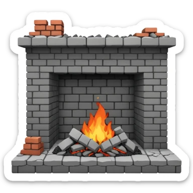 broken hearth sticker