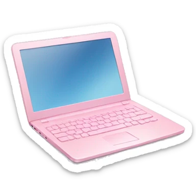 Light pink laptop sticker