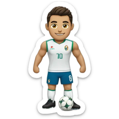 Cristiano Ronaldo porte le maillot ageriap, sticker