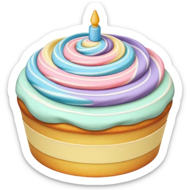Cake topping sticker