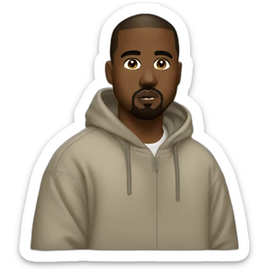 Kanye west in yeezy  sticker