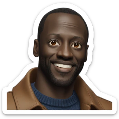 Omar Sy lupin sticker