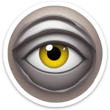 Yeux avec planète terre à la place de la pupille sticker