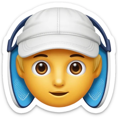 Tennis visor  sticker