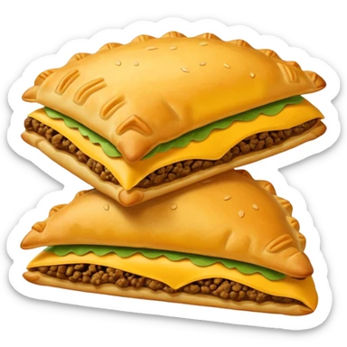 Jamaican beef patty sticker