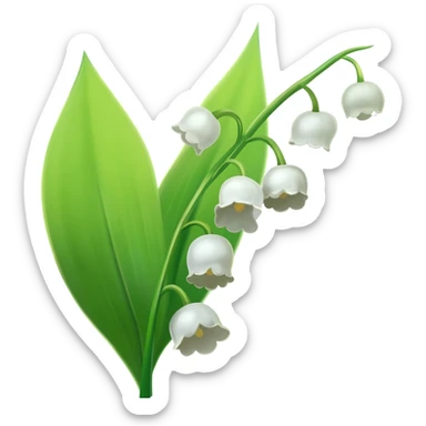 lily of the valley sticker