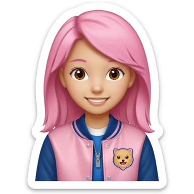 Pink highschool sticker