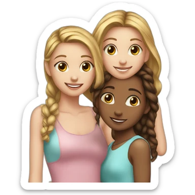 trio-girls-best-friends sticker