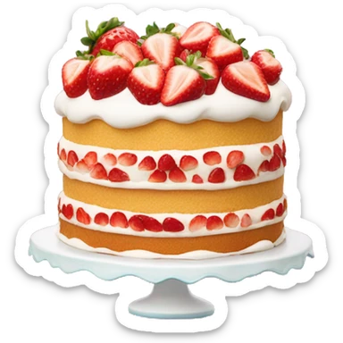 Strawberry shortcake cake  sticker