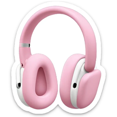 Airpods Max 1. generation with pink bow left and right sticker