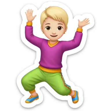 dance smal kid sticker
