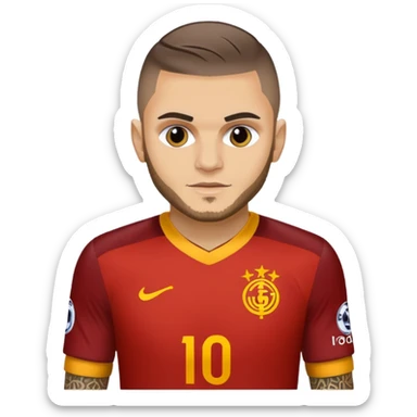 Mauro icardi Galatasaray formasıyla gol sevinci yapıyor sticker