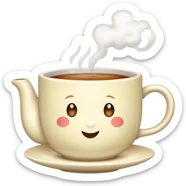 cute cup of tea sticker