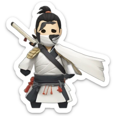 Ghost of Tsushima samurai sticker