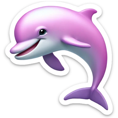 Pastel-pink-colors-dolphin sticker