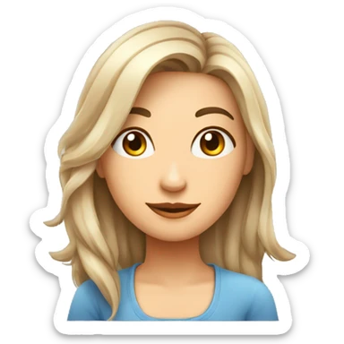  personagem feminina mais  com estilo de desenho animado do cartoon networ  sticker