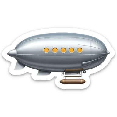 flying zeppelin  sticker