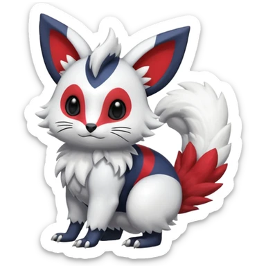 Shiny Furret-Absol-Trico-Hybrid (Full body) sticker