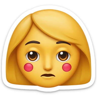 And emoji looking back giving a bombastic side eye sticker