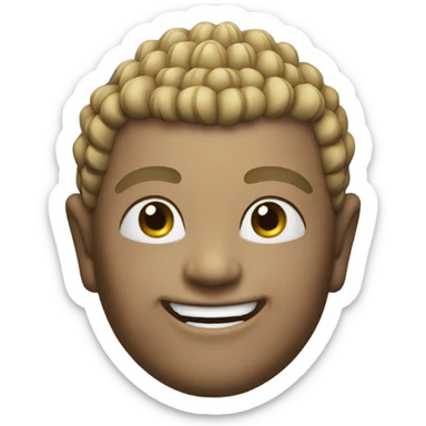 make a buddha emoji smiling hard sticker