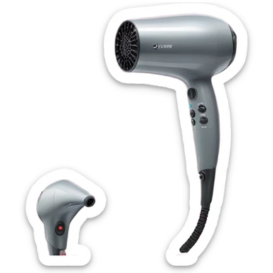 Hair dryer sticker