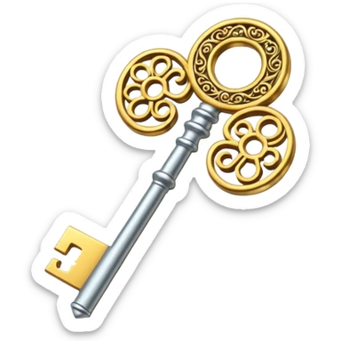 golden key sticker