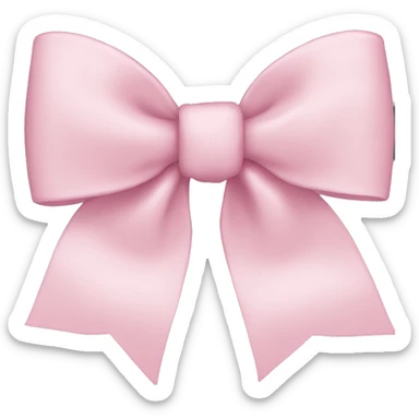 Light pink bow sticker