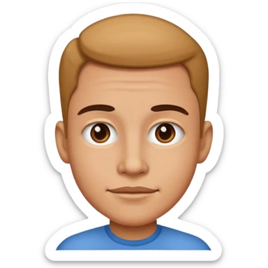 caricature style draw sticker