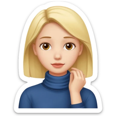 girl hand around neck sticker