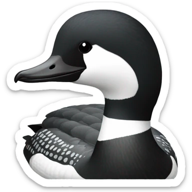 Common loon sticker