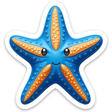 starfish toy mold sticker