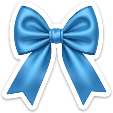 fiocco azzurro sticker