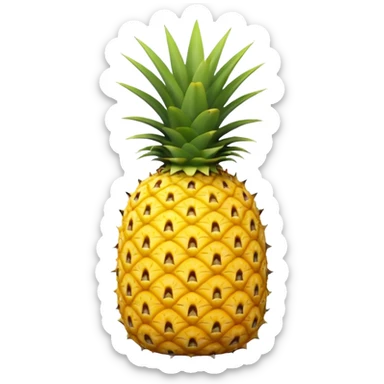 pineapple with X on it sticker