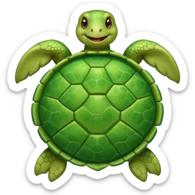 Haz una tortuga, que esté haciendo voluntariado, sticker