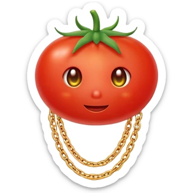 Tomato wearing jewelry  sticker