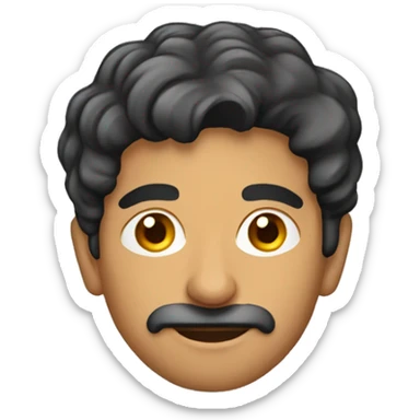 Create a emoji of a pakistani man that is very pasionate about mango sticker