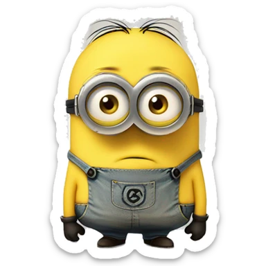 minion-sad sticker