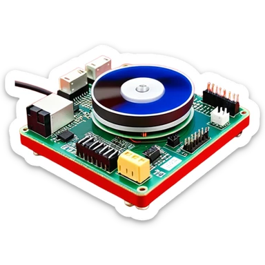 um explosivo improvisado composto por sete dinamites vermelhas presas por fita preta. O dispositivo inclui um temporizador digital de LED vermelho e uma placa de circuito com fios coloridos e um botão de ativação. Tudo está isolado sobre um fundo branco. sticker