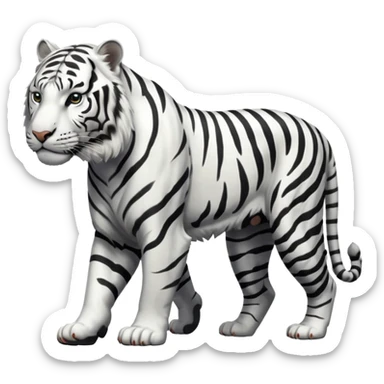 white tiger going sticker