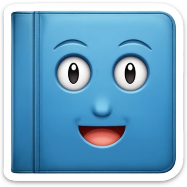 cartella azzurra  sticker