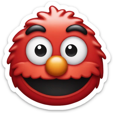 Cute Elmo head sticker