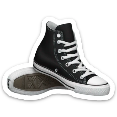 black converse all star chuck taylor high sticker