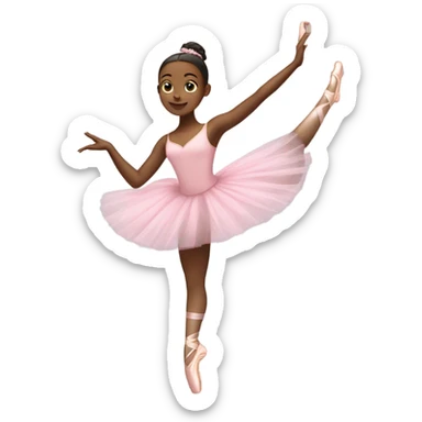 aesthetic ballet dancer wearing pink sticker