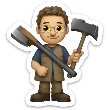 An evngelc pastor with a hammer sticker