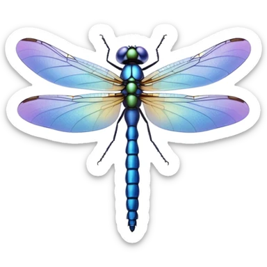 Periwinkle Dragonglfly emoji sticker