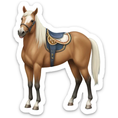 Horse playing cards sticker