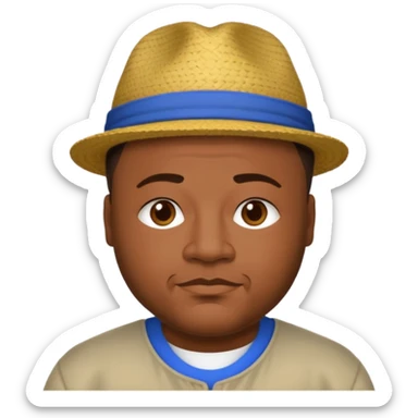 Jarrell "J-Boog" Houston Sr with dark brown hair sticker