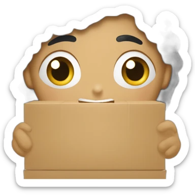 paracaidas con una caja con las letras AMMC sticker